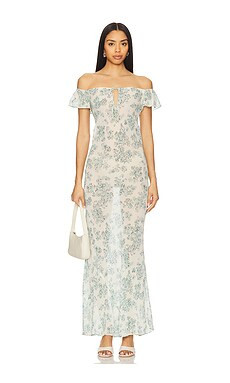 Stone Cold Fox x REVOLVE Camille Maxi Dress in Teal Floral from Revolve.com | Revolve Clothing (Global)