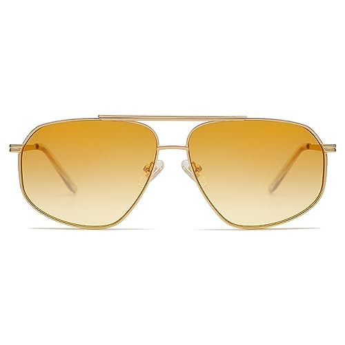 SOJOS Retro Hexagon Aviator Sunglasses for Women Men Trendy Vintage UV400 Protection Shades SJ120... | Amazon (US)