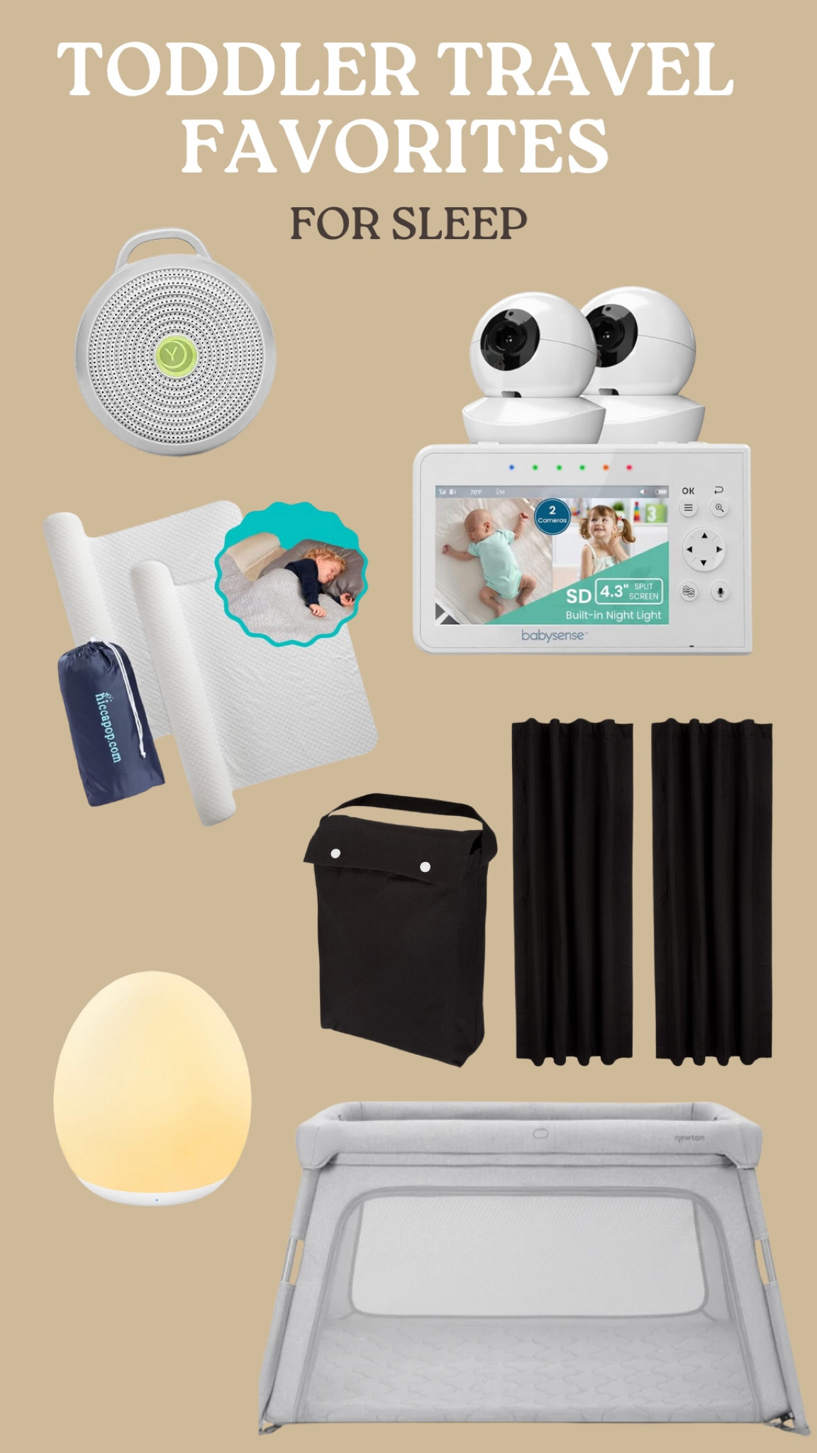 Sharing our top toddler travel sleep essentials! From portable white noise machines to blackout curtains, these items ensure a peaceful sleep for your little one, no matter where you are.

#LTKKids #LTKBaby #LTKTravel