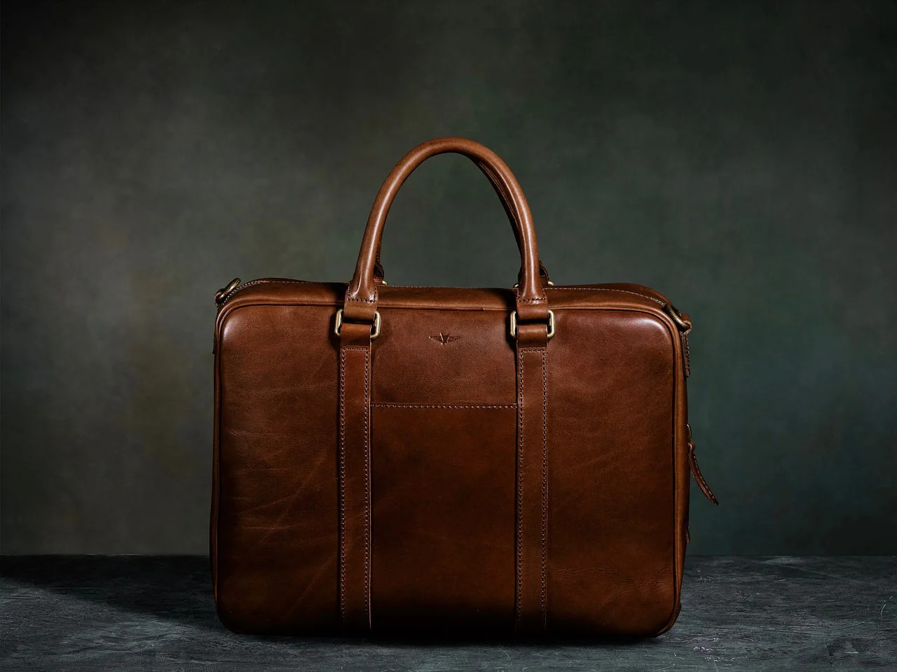 Brown Leather Classic Briefcase - Satchel & Page Men's Briefcase | Satchel & Page (US)