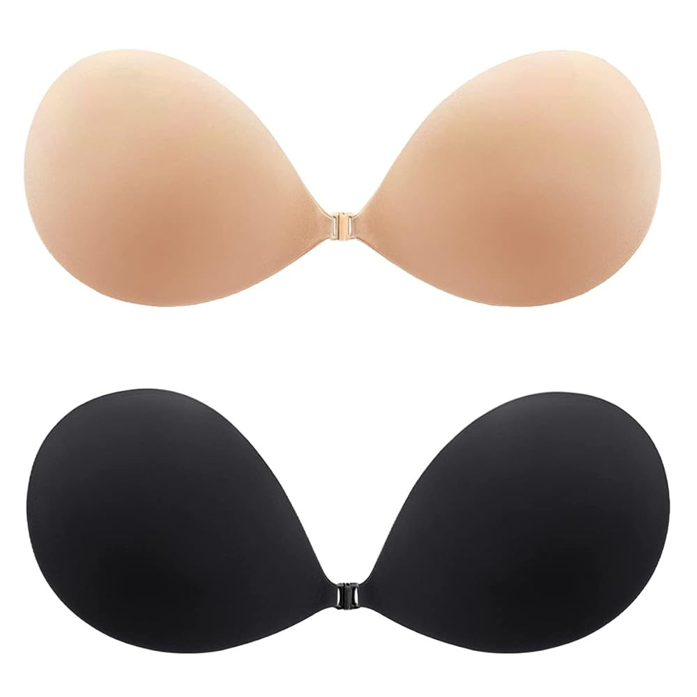 MITALOO Adhesive Bra Invisible Sticky Strapless Push up Backless Reusable Silicone Covering Nippl... | Amazon (US)