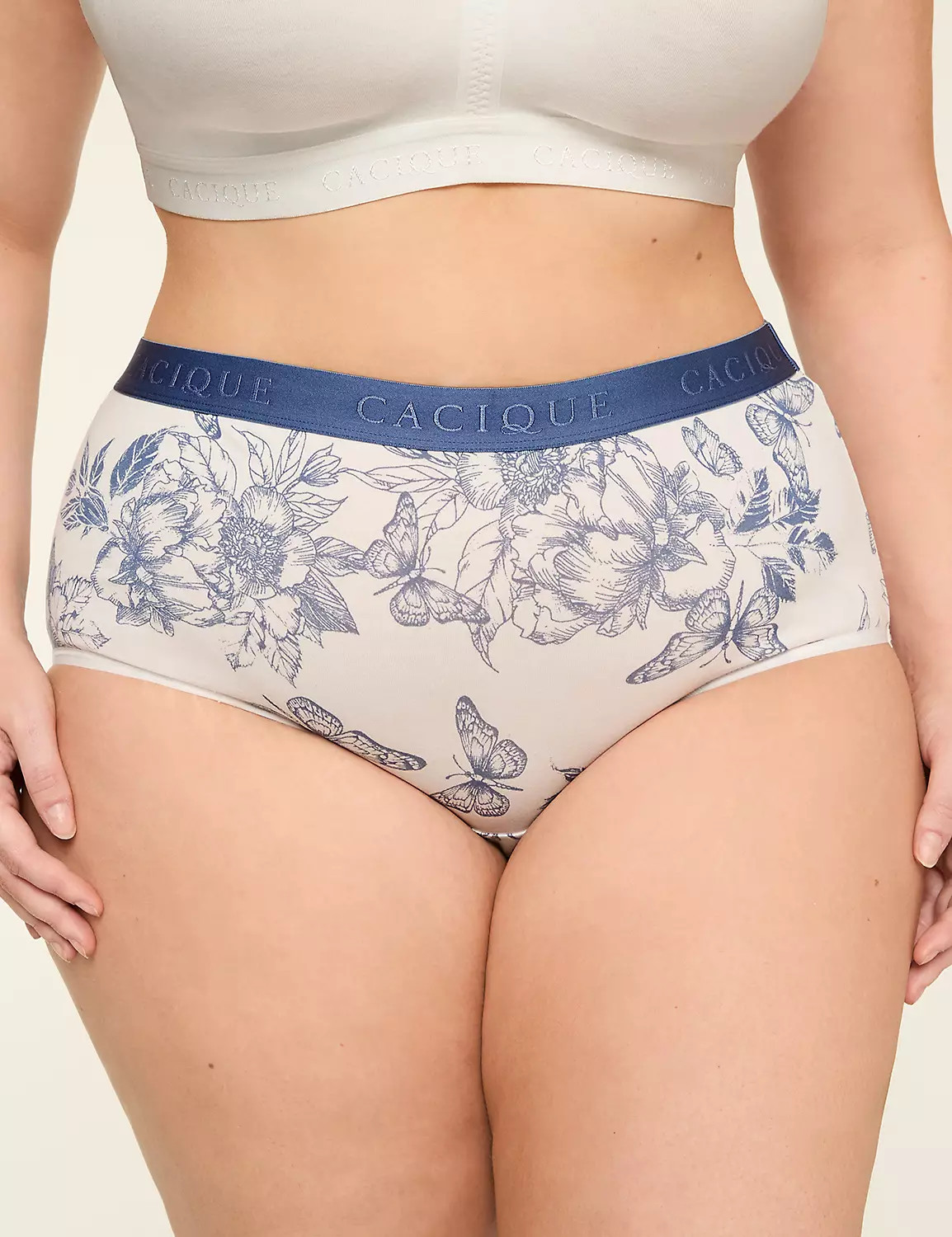 Cotton Full Brief Panty With Wide Waistband | Lane Bryant (US)
