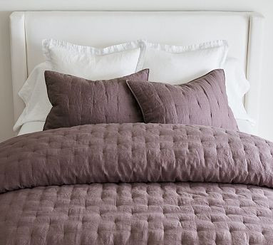 Belgian Flax Linen Tufted Quilt | Pottery Barn (US)