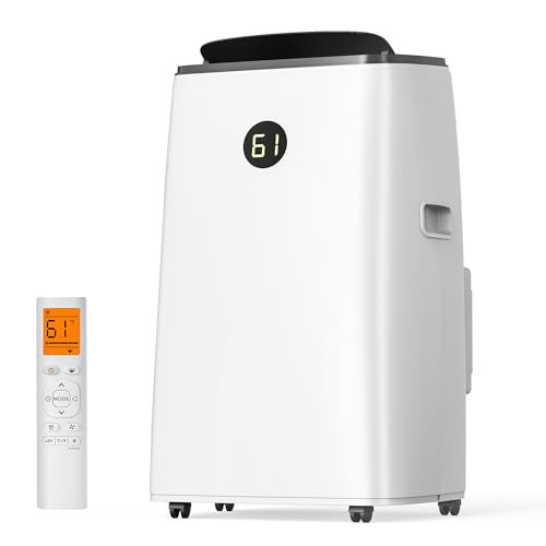 Humhold 14000BTU Portable Air Conditioners Inverter Technology,Dual Hose Fast Cooling Portable AC Unit for Large Room up to 700 sq.ft, w/t Dehumidifier & Fan, (42dB) Quiet Sleep Mode, Remote Control | Amazon (US)