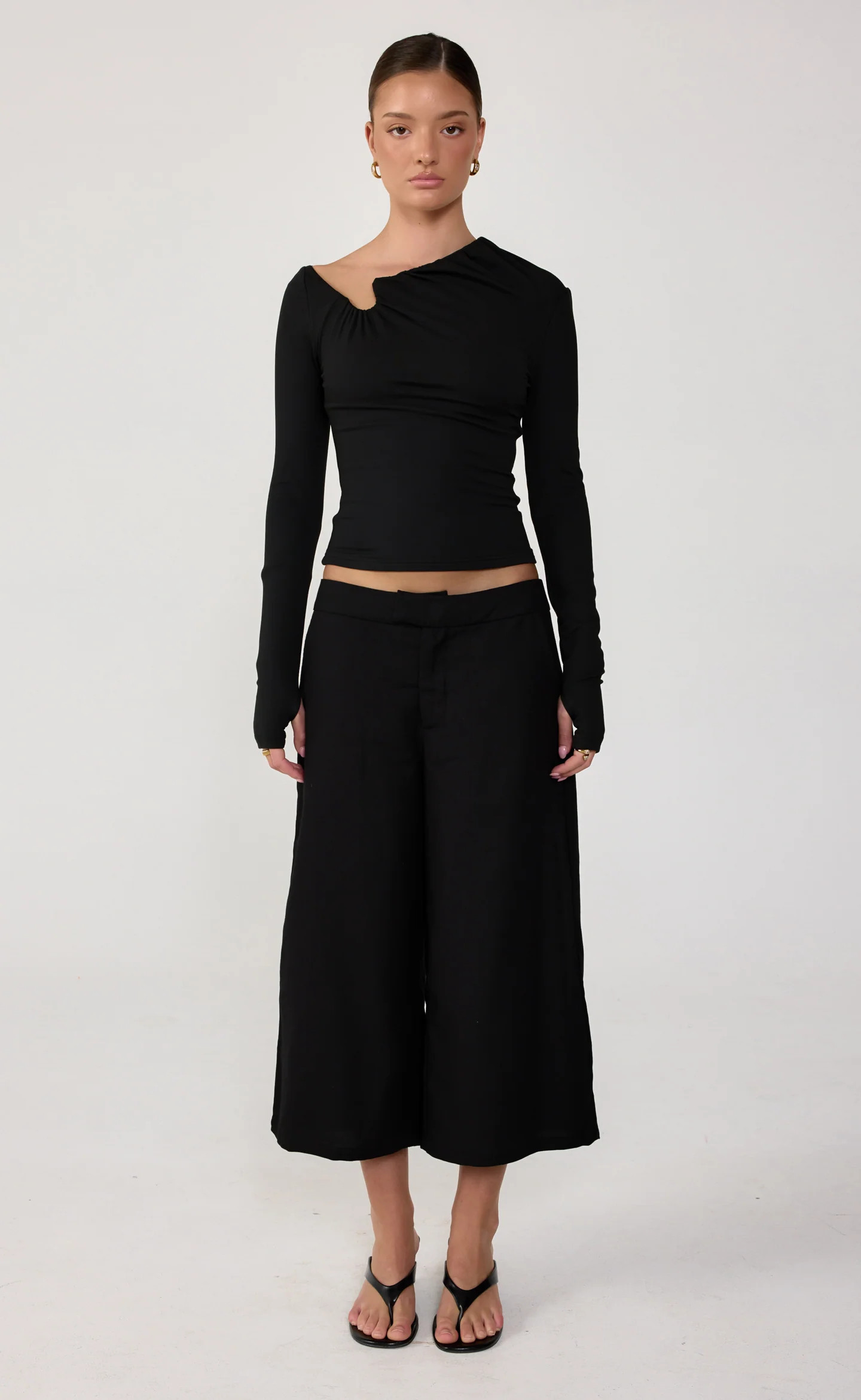 Katia Midi Pants (Black) | Charcoal Clothing AU