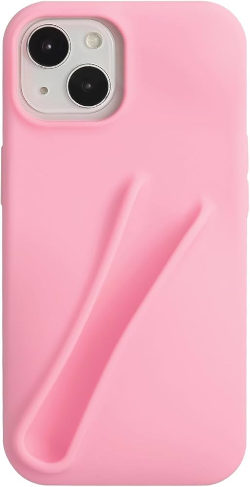 Lip Gloss Phone Case Pink for iPhone 13/14 for Women Girls Protective Silicone Shockproof Slim Fu... | Amazon (US)