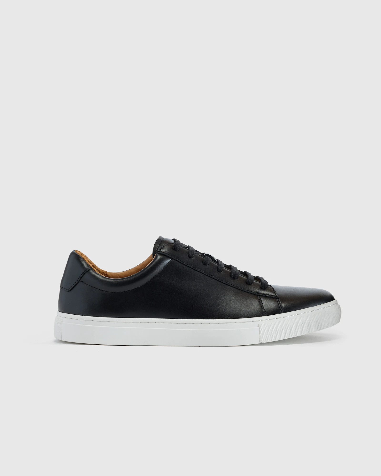Italian Leather Everyday Sneaker in Black | Quince