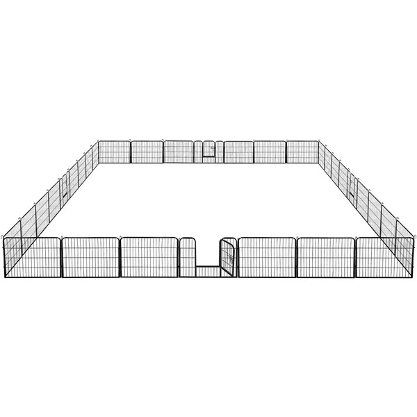 SmileMart 24"H 32 Panel Outdoor Dog Playpen | Walmart (US)