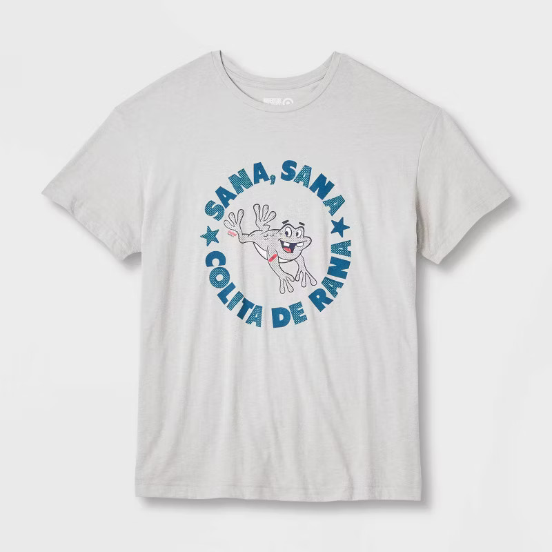 Latino Heritage Month Adult Gender Inclusive Sana Sana Frog Short Sleeve Round Neck T-Shirt - Gra... | Target