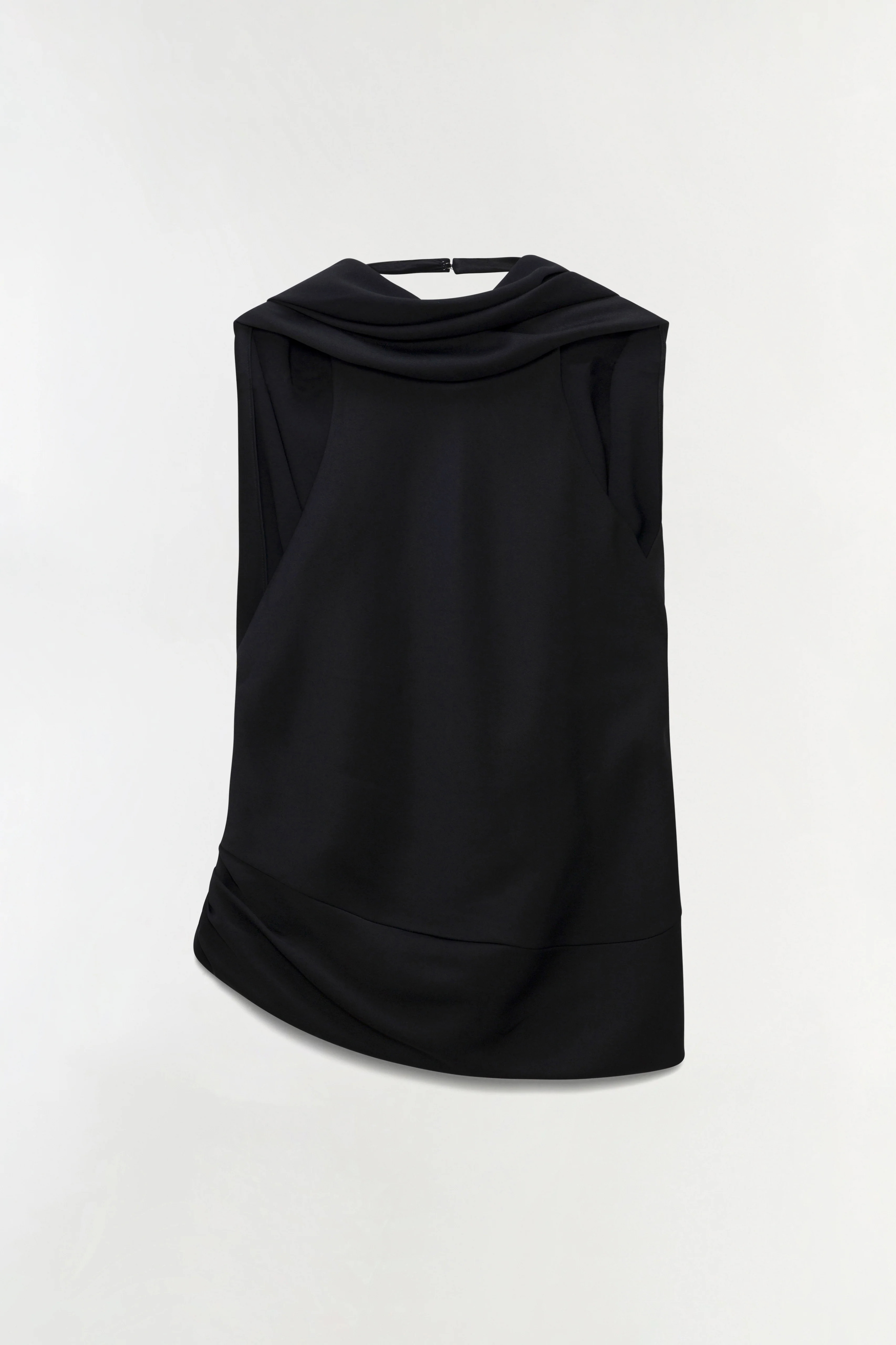 SIMKHAI Women's Samira Satin Cape Top in Black, Size 0 | Simkhai