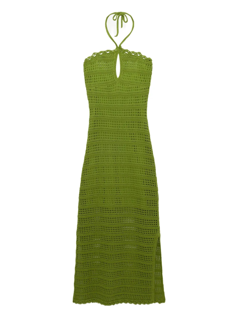 Simkhai Koah halter-neck Crochet Midi Dress | Green | FARFETCH AU | Farfetch Global
