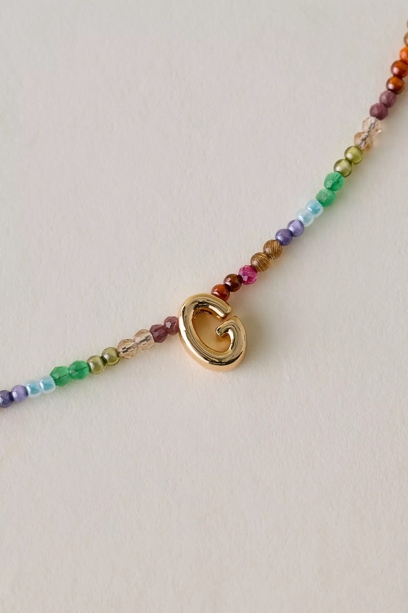 Beaded Monogram Necklace | Anthropologie (UK)