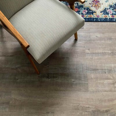 Design is Personal  Easy lay luxury vinyl floor planks Grit 7-in Wide x 5-mm Thick Water Resista... | Lowe's