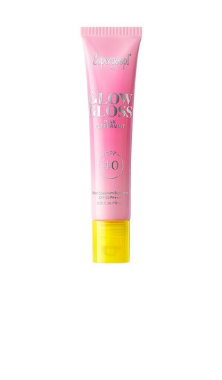 Supergoop! Glow Gloss SPF 40 Lip Balm in Pink Peppermint. | Revolve Clothing (Global)