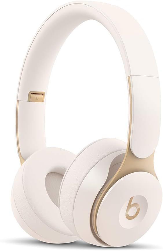 Beats Solo Pro Wireless Noise Cancelling On-Ear Headphones - Ivory (Renewed) | Amazon (US)