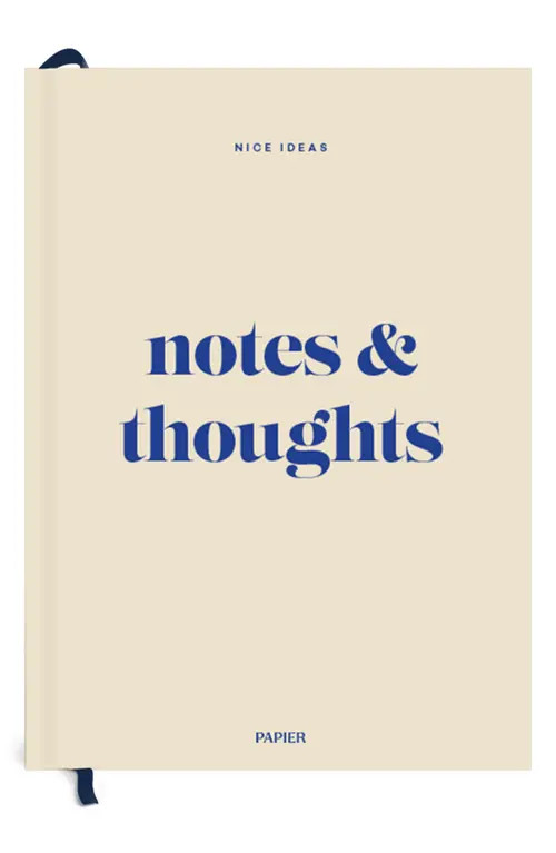 Papier Notes & Thoughts Notebook in Ivory/Blue at Nordstrom | Nordstrom