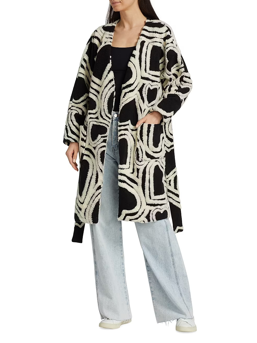 Farm Rio Wild Hearts Fleece Coat | Saks Fifth Avenue