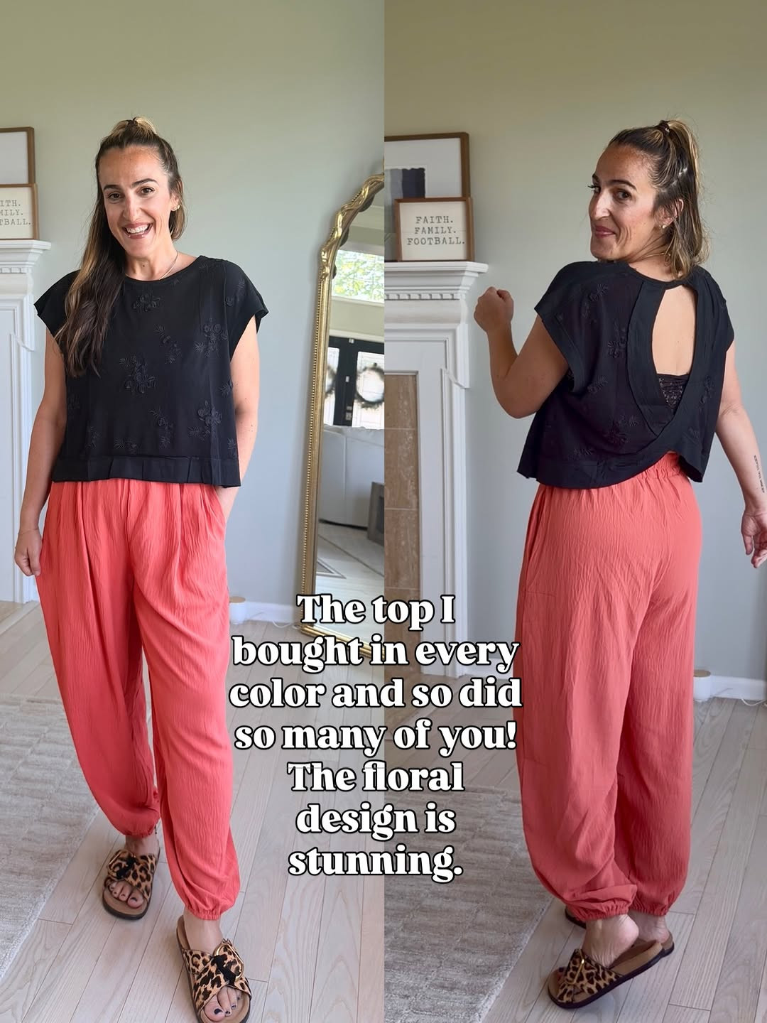 The top is a small and the pants are a medium.  This outfit is perfect for a summer dinner outfit  or for the farmers market. Chic and casual and still comfortable and cool. 
#casualchic #comfycasual #summeroutfit #festival outfit 

 #LTKootd #LTKOver40 #LTKMidsize
