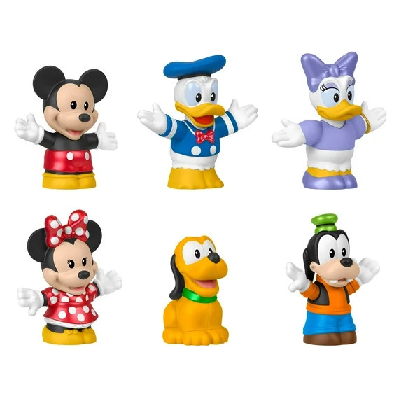 Fisher-Price Little People Disney Mickey & Friends 6-Piece Figure Set for Toddlers & Kids | Walmart (US)