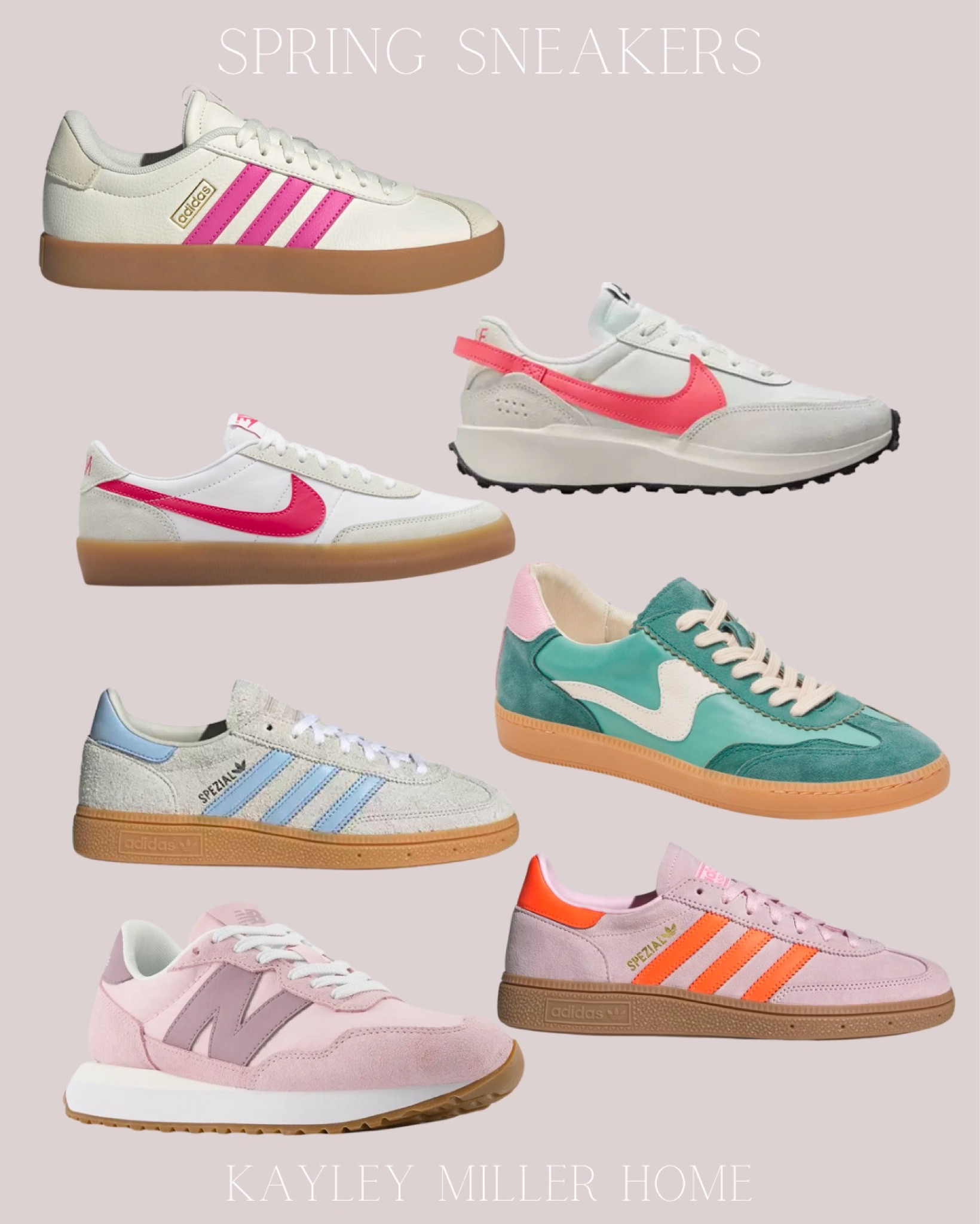Fun, colorful sneakers for spring and summer 



Tennis shoes, athleisure 
