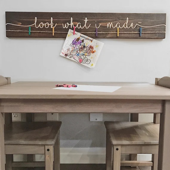 Look What I Made Sign | 36" Children's Art Display Signs | Kids Art Sign | Toddler Room Decor Sig... | Etsy (US)