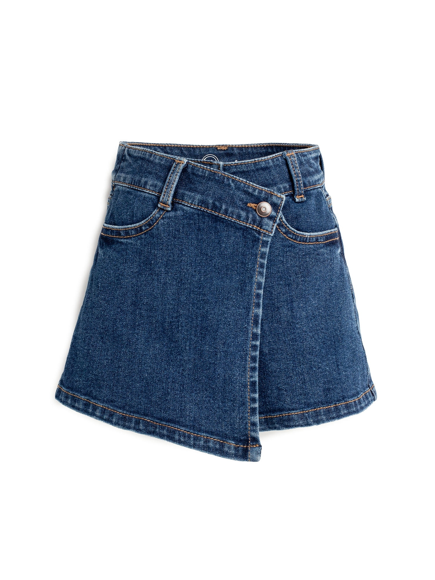 Wonder Nation Girls Denim Skort, Sizes 5-18 | Walmart (US)