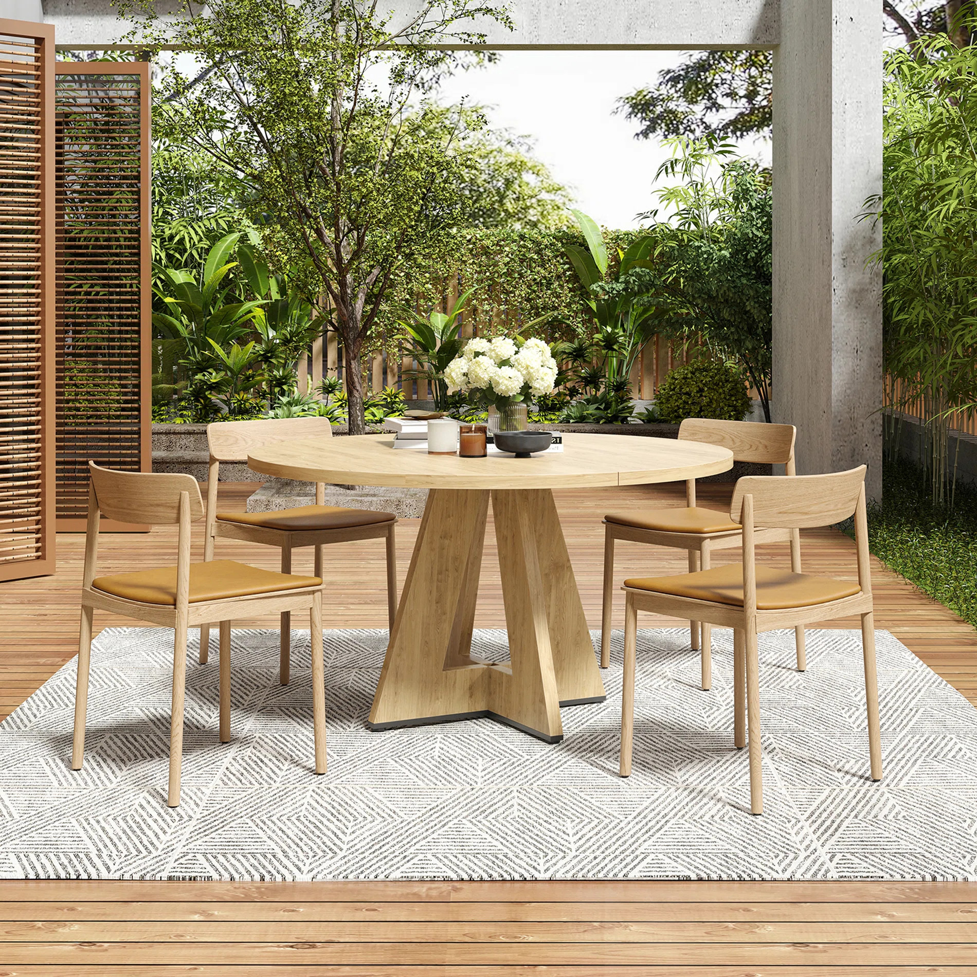 Round Dining Table For 4-7 People | Wayfair North America