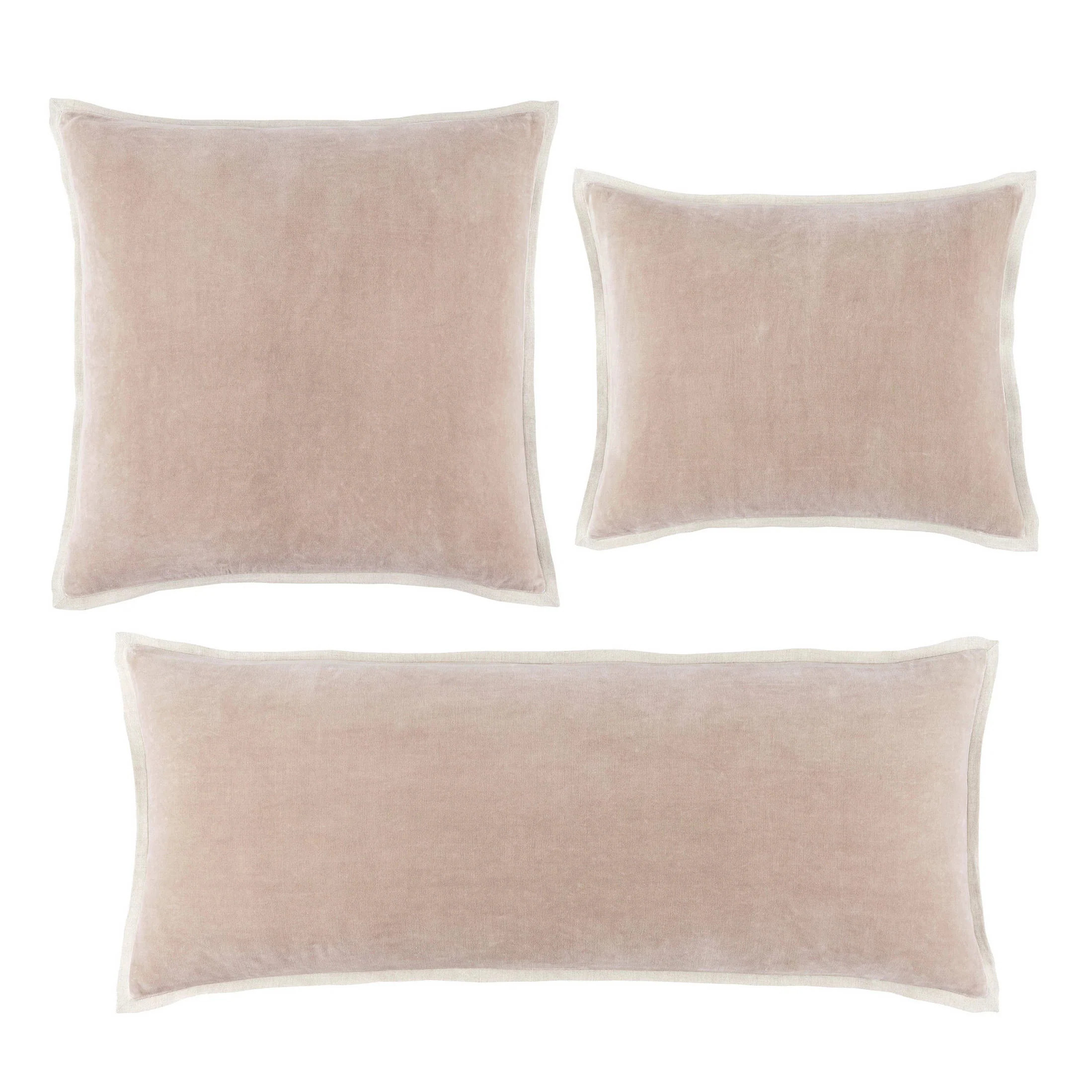 Gehry Velvet/Linen Decorative Pillow Cover | Annie Selke