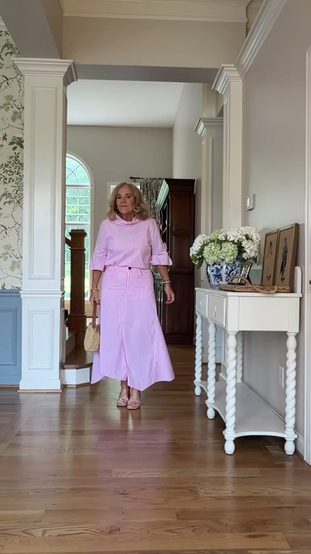 This pink striped midi dress is an effortless one-and-done outfit for summer. The relaxed silhouette and classic stripes make it perfect for brunch, vacations, church, or everyday wear. Just add a woven bag and sandals for an easy polished look.

💡 LTK MADE EASY

❤️ Heart = Support my posts
🔖 Save = Get sale & restock alerts
📋 Lists = Keep favorites organized
📲 Share = Send to yourself for later
💬 Comment = Ask me anything 

 #LTKootd #LTKSeasonal #LTKOver40