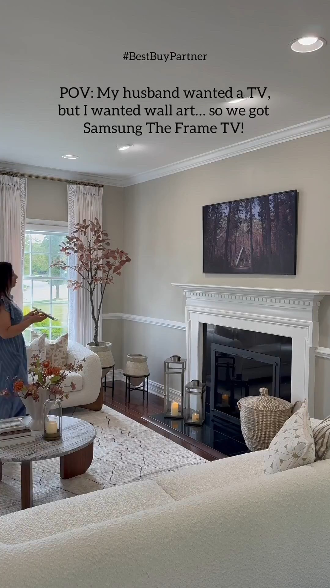 #BestBuyPartner
POV: My husband wanted a TV, I wanted wall art… so we got Samsung The Frame TV!

I partnered with @bestbuy to share why Samsung The Frame TV is a true home must-have. With its matte display & anti-reflection screen, it transforms into the perfect centerpiece; art by day, cozy movie nights by night. I have 2 frames ,the champagne, and the black and gold frame. They can be easily snapped on!
Elevate your holidays and shop Samsung The Frame TV Deals now at Best Buy! #Samsung



#liketkit #LTKHome #LTKHoliday #LTKGiftGuide
@shop.ltk
https://liketk.it/5vjoI