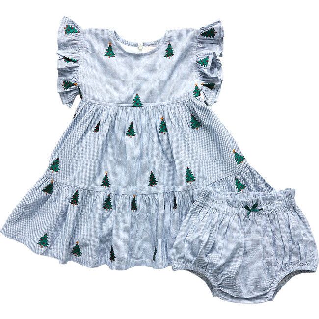 Kit Dress Set, Embroidered Trees | Maisonette