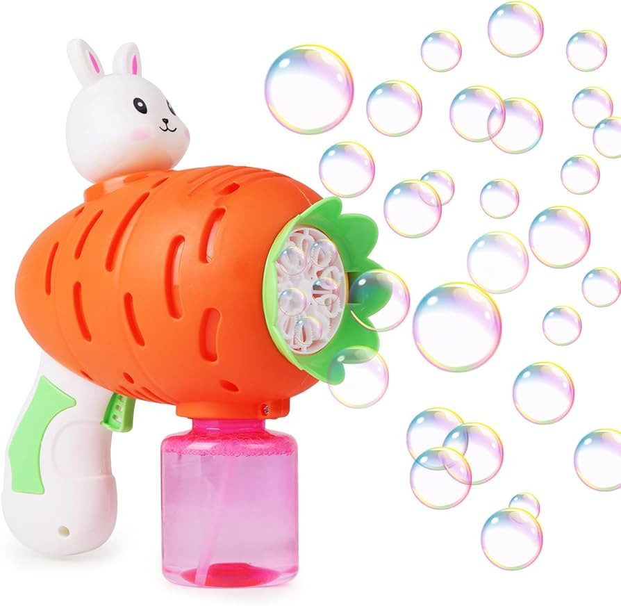 Easter Bunny Bubble Gun, Bubble Guns Kit Rabbit Bubble Machine Electric Bubble Outdoor Toy Automa... | Amazon (US)