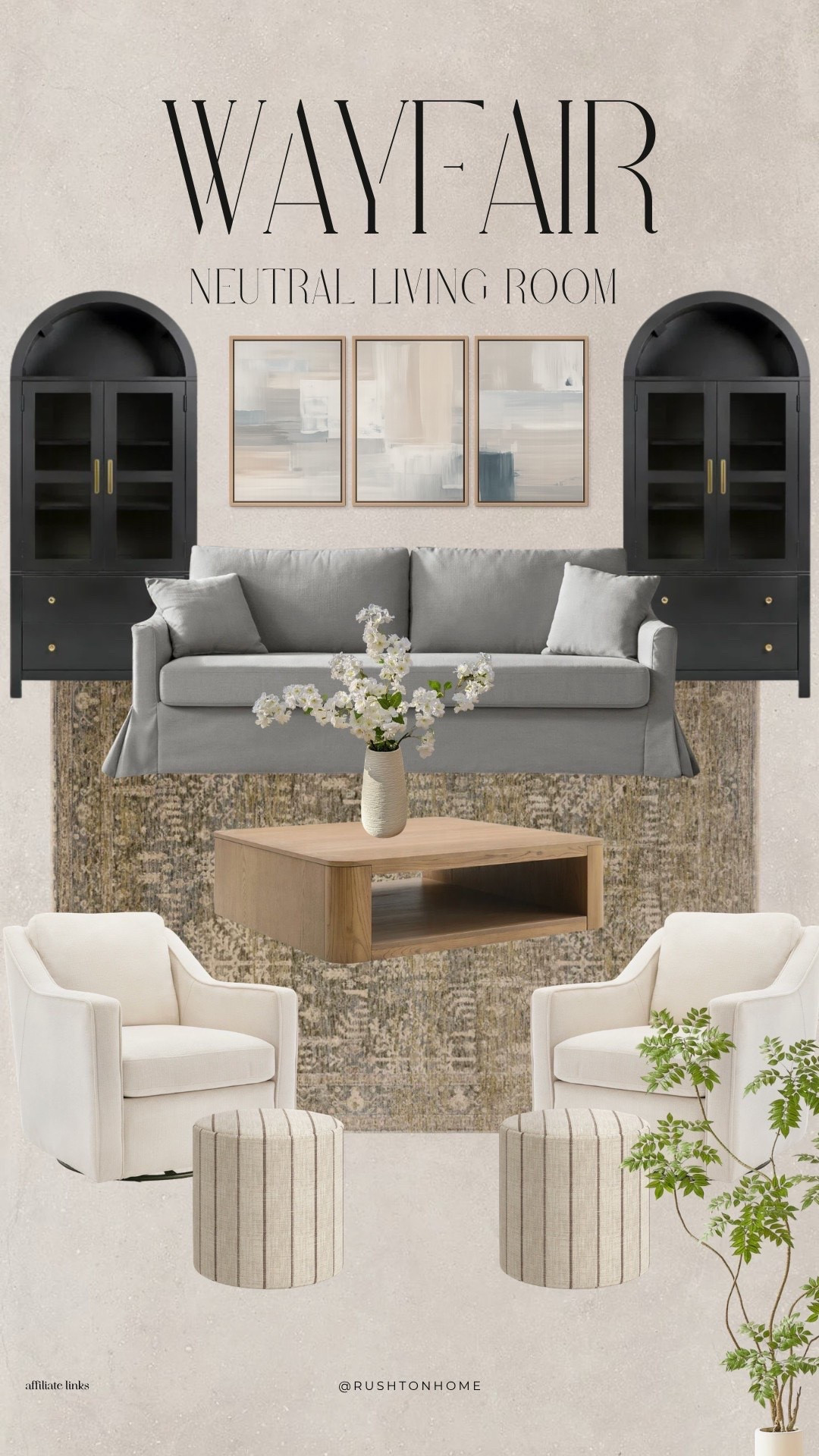 There’s just something about a warm, neutral living room that always feels right. 🤍

I love mixing natural wood, soft fabrics, cozy textures, and simple accents to create a space that feels inviting without being too busy. It’s comfortable enough for everyday life but still has that polished, put-together look.

These Wayfair finds are such an easy way to bring that cozy, designer-inspired feel home without spending a fortune. ✨

#LTKHome #LTKSeasonal #LTKselfcare