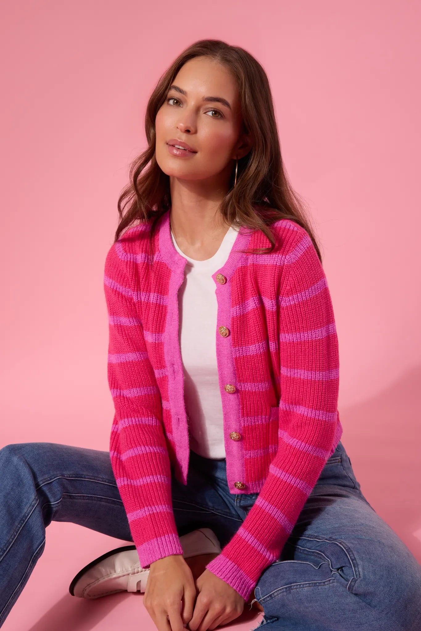 Dayna Cardigan- Pink | Avara