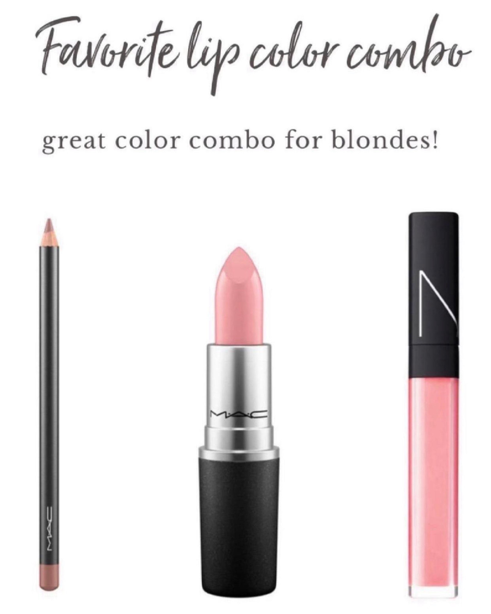 Color Names: ⭐️Liner: Stripdown ⭐️Lipstick: Creme Cup ⭐️Gloss: Turkish Delight The prettiest frosty pink color that looks great on blondes! The lipgloss is a must, as it really goes well with any color. It's the best gloss I have used, as it's really non-goopy and sticky.

#LTKBeauty