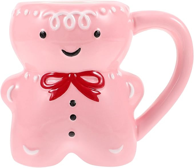 Gingerbread Mug Cute Christmas Ceramic Cup with Handle Coffee Mugs for Winter Home Office 5.11 x ... | Amazon (US)