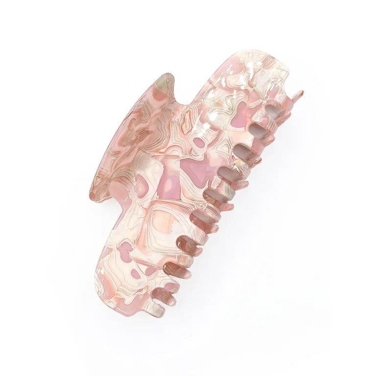 Time and Tru Women's XL Hair Claw Clip, Pink | Walmart (US)