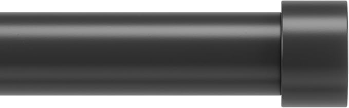 Umbra Cappa Curtain Rod, Includes 2 Matching Finials, Brackets & Hardware, 120 to 180-Inches, Bla... | Amazon (US)