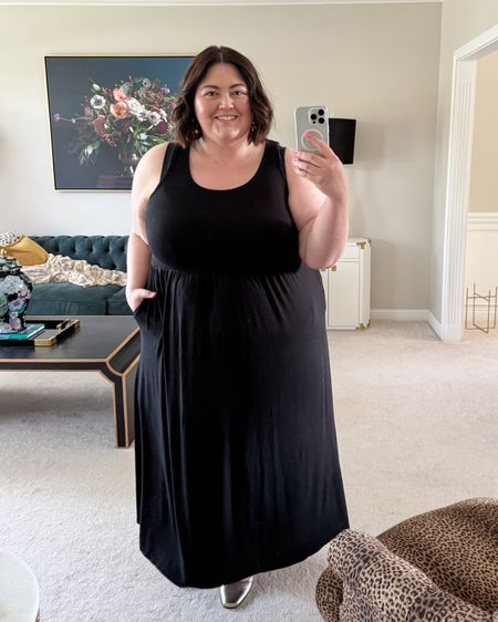 The most comfortable and functional plus size dress for summer. So soft and stretchy, has pockets, comes in 4 colors, and only $25. I usually wear this brand in a 4x but am wearing this in a 3x. Add a denim jacket for cooler weather  

#LTKOver40 #LTKPlusSize