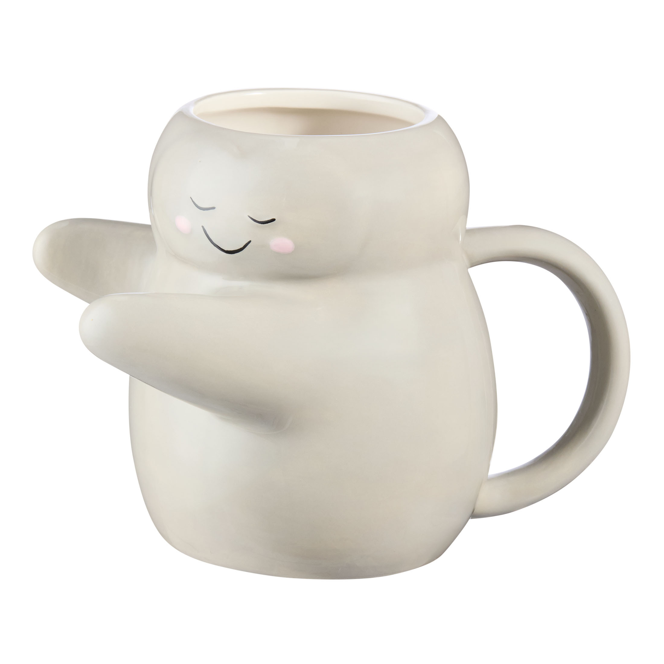 Mainstays 16 oz Gray Sculpted Hug Earthenware Mug - Walmart.com | Walmart (US)