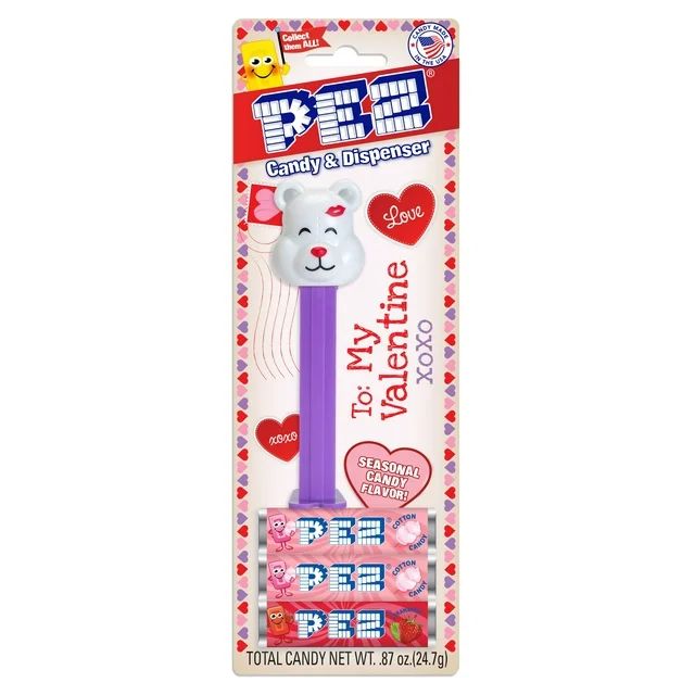 Pez Valentine's Dispenser Plus 3 Candy Refills, 0.87 oz., 1ct | Walmart (US)