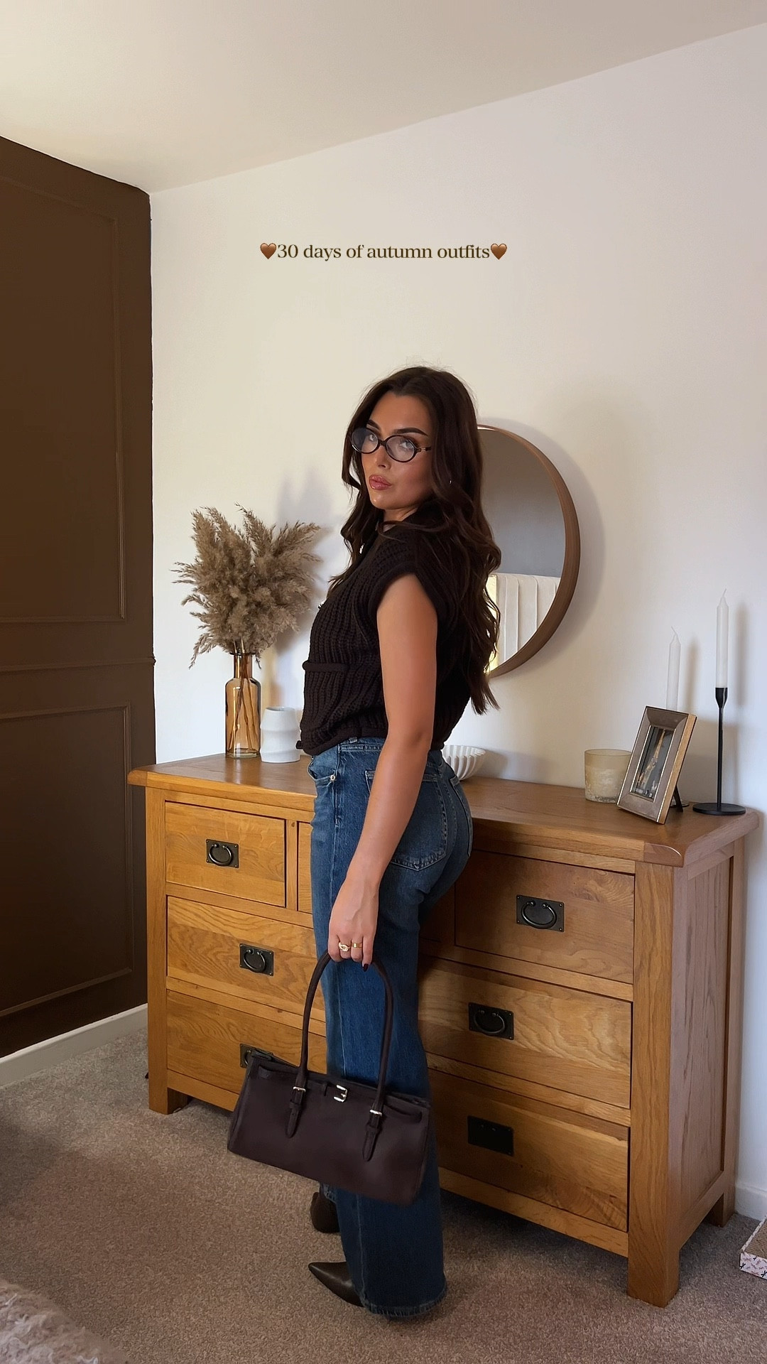 Day 4🤎

Brown knit vest with gold buttons, wide leg jeans and brown leather boots  

#LTKautumn #LTKbag #LTKuk