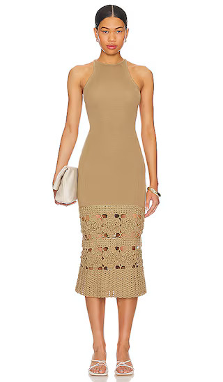 Finley Crochet Midi Dress | Revolve Clothing (Global)