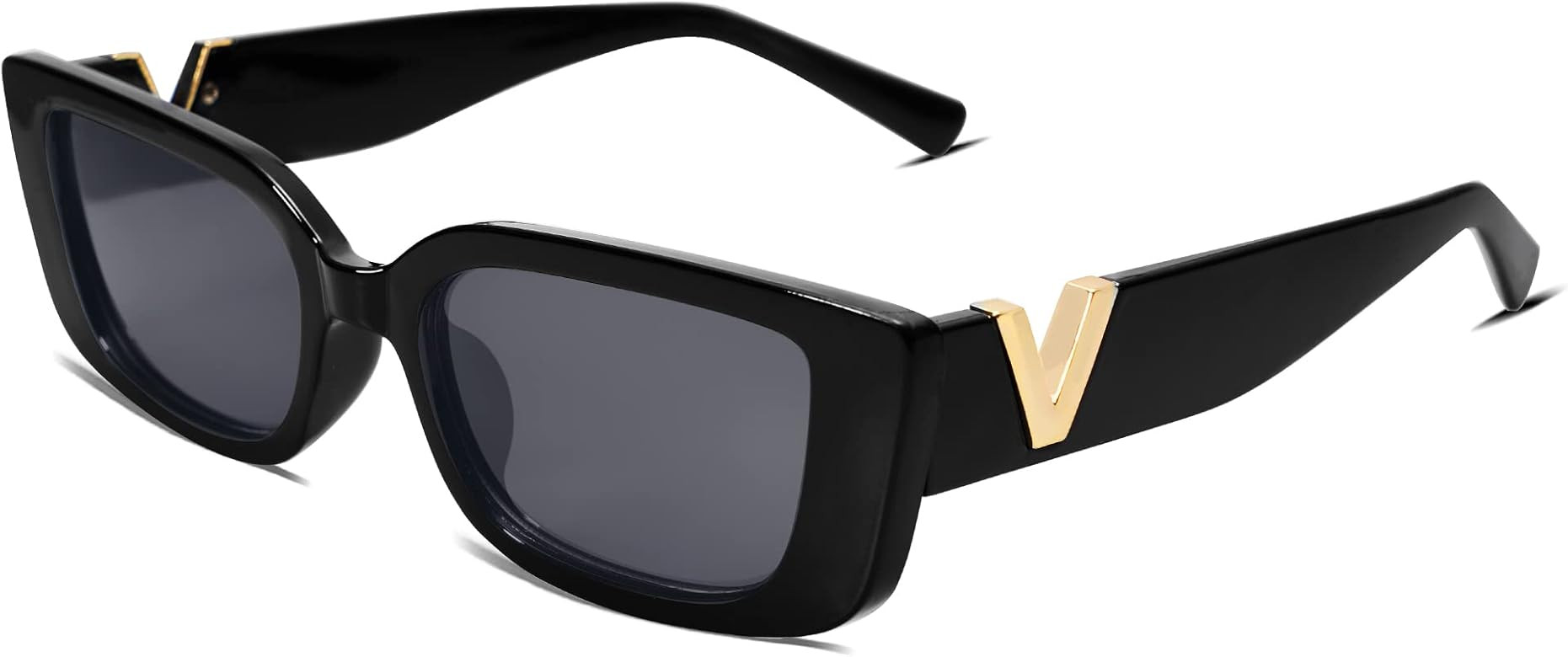 Allarallvr Rectangle Cat Eye Thin Sunglasses for Women 90s Retro Trendy Y2K Aesthetic Vintage Squ... | Amazon (US)