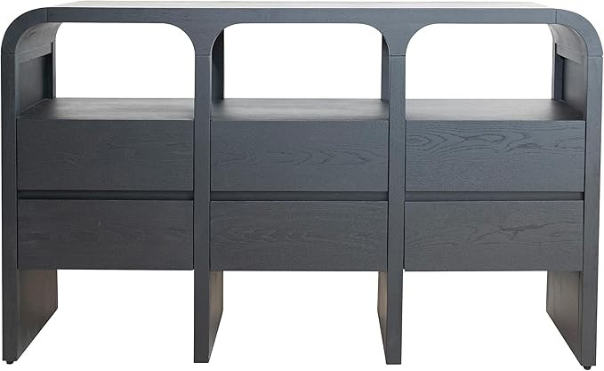 Bloomingville Rubberwood and Oak Veneer Console Table, Black | Amazon (US)