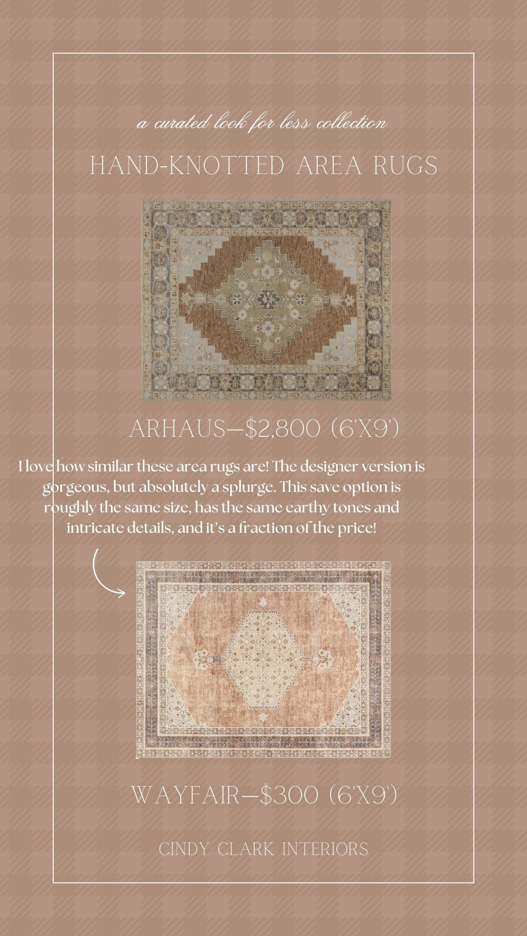 I love how similar these area rugs are! The designer version is gorgeous, but absolutely a splurge. This save option is roughly the same size, has the same earthy tones and intricate details, and it’s a fraction of the price!

#LTKHome #LTKSaleAlert