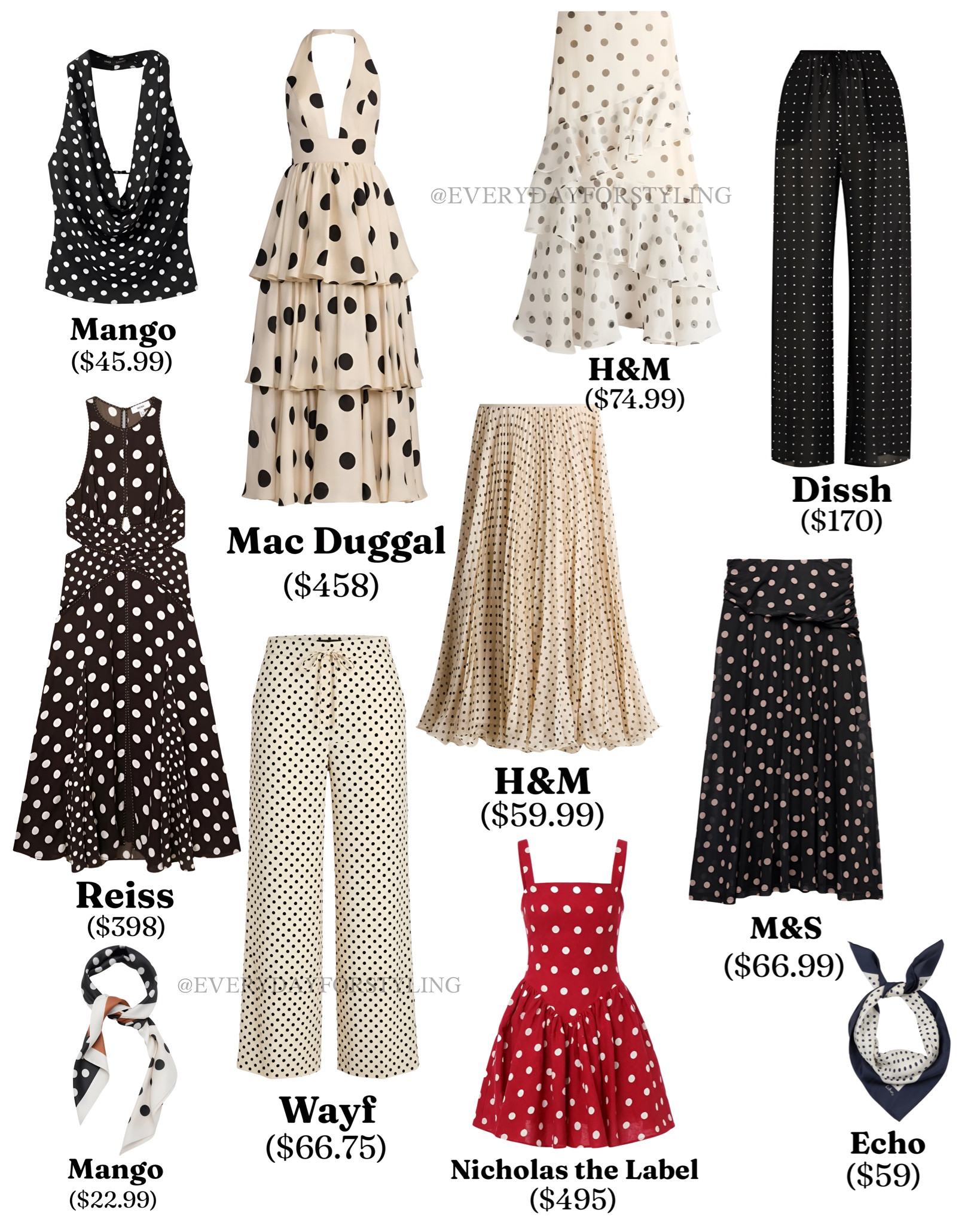 Polka dots are everywhere this summer, and this edit proves the trend works across every price point and every occasion 🤍🤎  

polka dot outfits, polka dot dresses, summer fashion edit, trending summer prints, affordable summer outfits, high street fashion finds, designer dress dupes, polka dot skirts, summer wardrobe staples, printed summer dresses, vintage inspired fashion, pleated skirt outfits, wide leg trousers summer, statement accessories styling, polka dot trend 2026, elevated casual outfits, budget to designer fashion, summer outfit inspiration, polka dot accessories, classic print styling, everydayforstyling

#PolkaDotEdit, #SummerDressTrend, #PrintedFashionFinds, #TrendingSummerStyle, #AffordableToDesigner

#LTKootd #LTKSaleAlert #LTKSeasonal