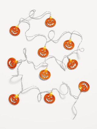 Halloween Jack O'Lantern 10-Piece String Lights for the Family | Old Navy (US)