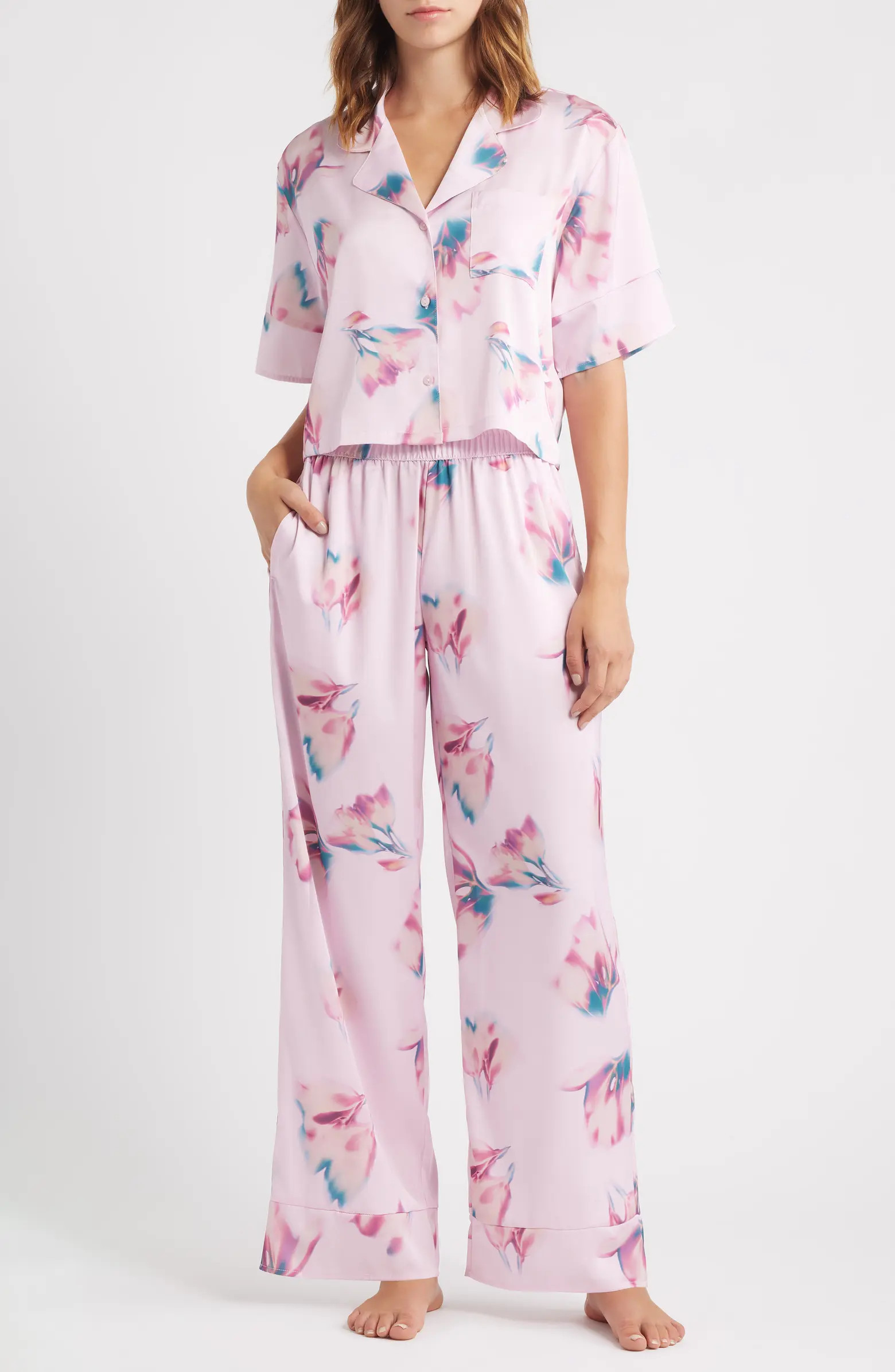 Boxy Everyday Satin Pajamas | Nordstrom
