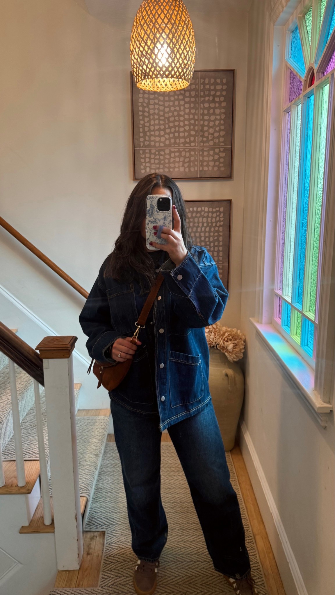 Fall outfit. Date night outfit. Girls night outfit. Denim outfit. Brown sneakers. Suede. Belt bag.

#LTKStyleTip #LTKSeasonal #LTKFindsUnder100